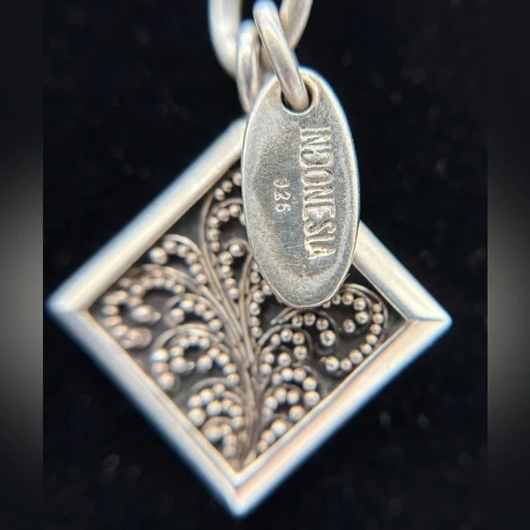 Lois Hill Sterling Silver with Caviar Pendant Necklace, 18” - Picture 3 of 5